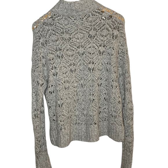 AE Outfitters Sweater Women's Size Medium Neutral Sands Outdoors Open Knit - Picture 2 of 6